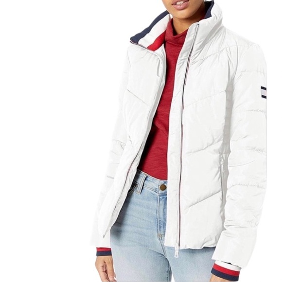 Tommy Hilfiger Jackets & Blazers - Tommy Hilfiger Ladies White Puffer Coat